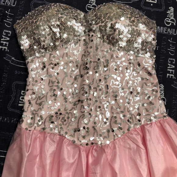 Pink Costume Dress with silver sequin top - Picture 1 of 3